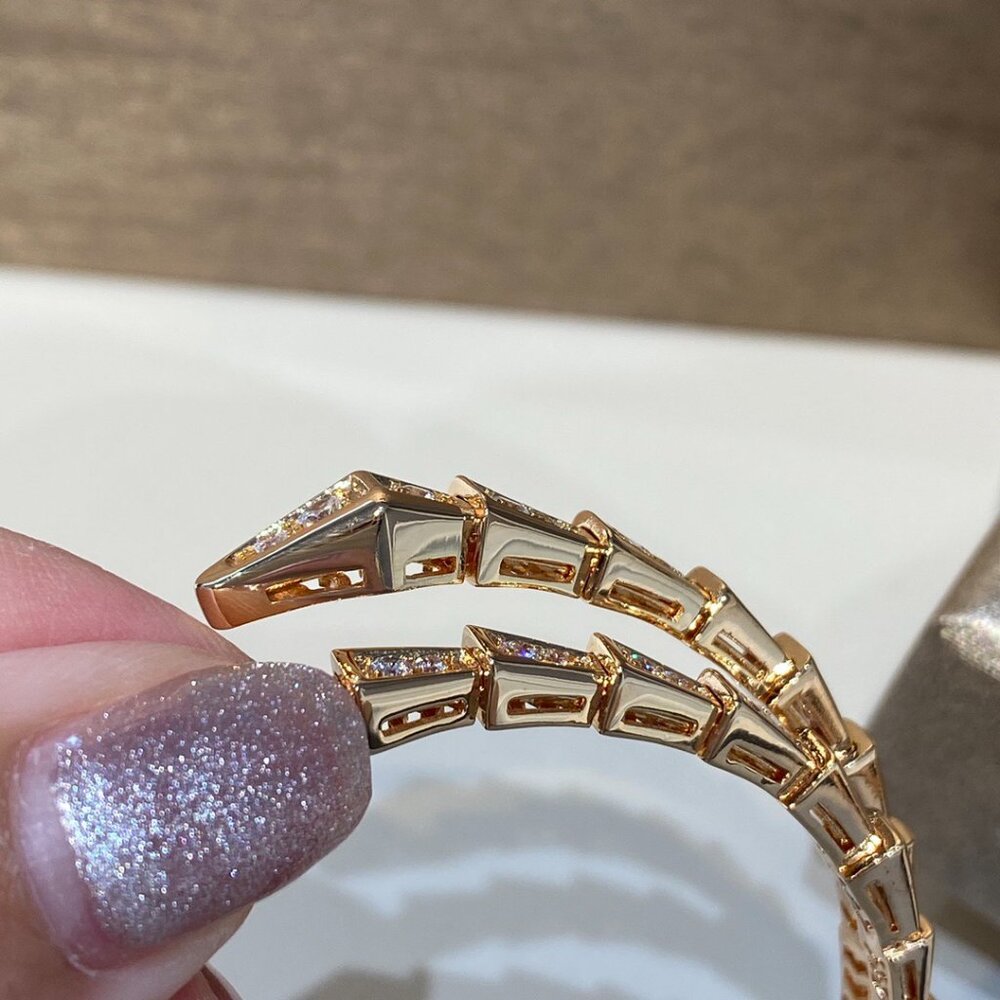 Bulgari inlaid decoration diamond bracelet - Picture 4 of 9